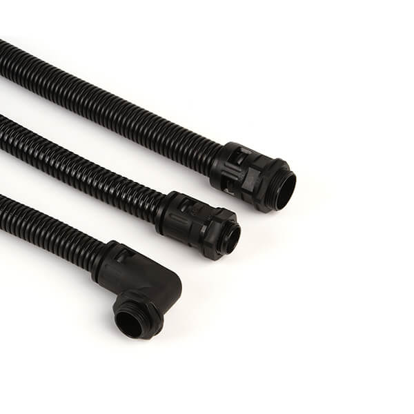 China Plastic pa pp pe corrugated flexible electrical conduit